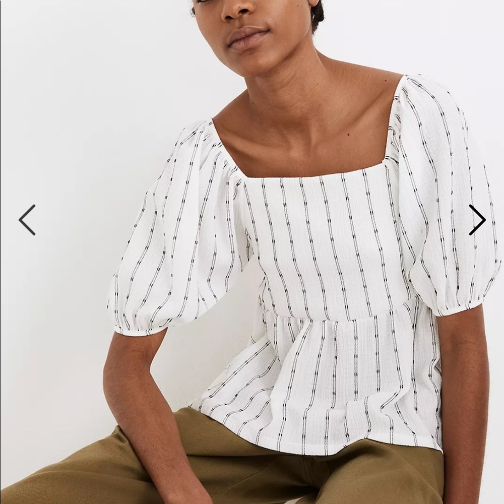 Madewell Puff-Sleeve Empire Top